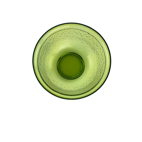 Bartlett Collins Old Hickory Green Glass Mixing Bowl Small Size Textured Vintage - Picture 10 of 16